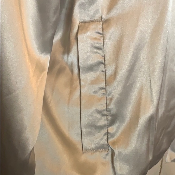 Satin Jacket Grey Large Womens - Picture 4 of 12